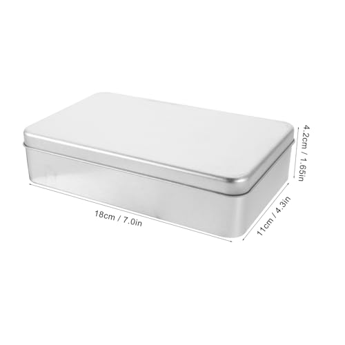 Caja organizadora Veemoon 2 piezas plata con tapa miniatura 2