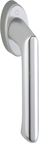 HOPPE BREST Poignée pour fenêtre Secustik 90°, 7x32-42 mm, Argent F1, réf. 10761081