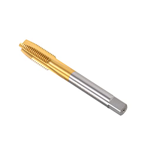 CoCud Espiral Punto Taps Métrico M10 X 1.25 Hilo Recubierto Titanio Acero Alta Velocidad 6542 Tornillo Fresado Roscado Tapa (Aplicaciones: para Máquina Taladrado Rosca) 1 Ud