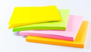 Haftnotizen, Haftnotizen, 4 Pastellfarben for Schule, Büro und Zuhause, 80 Blatt/Block