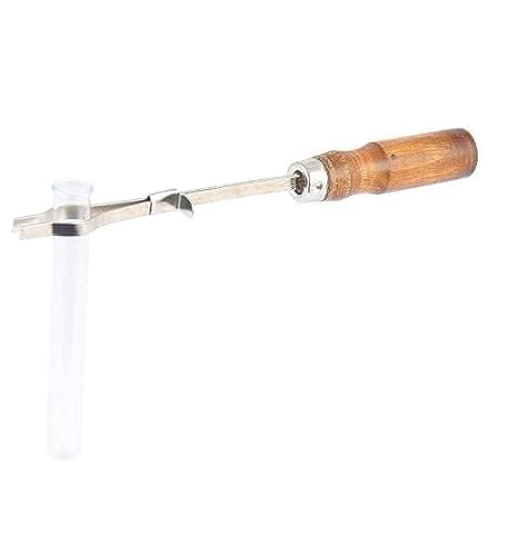 Tube Holder with Wooden Handle for Holding Test Tubes (15mm - 25mm Diameter) for lab use and Industry use (Pack of 6) for Lab Laboratory, School, College and Professional use