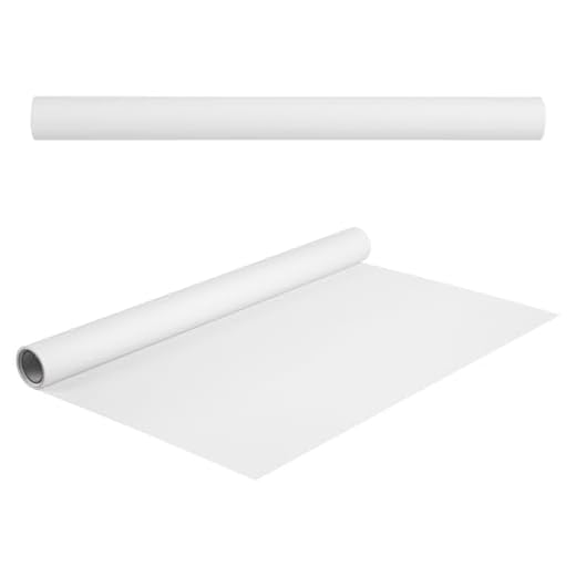 NUOBESTY Rollo de Papel de Dibujo Rollo de Papel de Arte de 50 M X 45 Cm Rollo de Papel para Pintar Bocetos Póster Papel Artesanal Rollo de Papel de Envolver