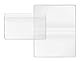 VELOFLEX 3274500 - Doppelhülle, Scheckkartenhülle, transparent, 95 x 119 mm, 20 Stück, Impfpasshülle, Hülle für Immunausweise, Kundenkartenhülle