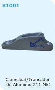 Laser- #9906-ALUMINUM CAM Cleat for Boom and Deck-Laser Sailboat