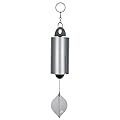 Woodstock Chimes Heroic Windbell Wind Chime for Outside 24" Medium Silver,Deep Tone Sound, Outdoor Decor for Patio, Porch, Garden HWMY