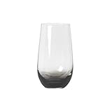 graues Wasserglas der Marke Broste Copenhagen aus der Serie Amber