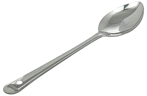 Stainless Steel Basting Serving Spoon,32 Cms Stainless Steel Deep Spoon | Soup | Curry Sambar Dal Dahi Lassi Milk Cooking and Serving Spoon for Kitchen Set of, Deep Spoon