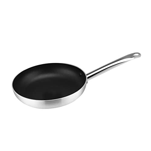 Wok de aluminio antiadherente con base plana