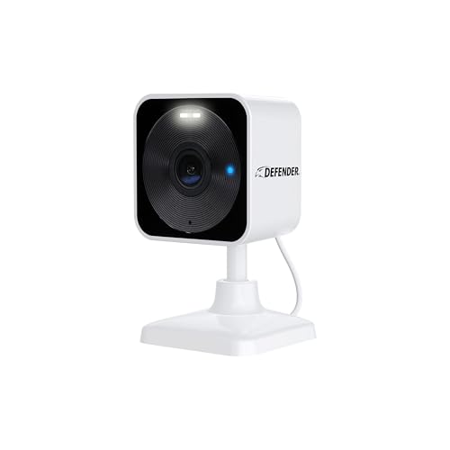 Defender GO 2K AI Powered WiFi Indoor/Outdoor Home, Business, Pet, Baby Security Camera, AI Detection, Dual Band, Spotlight/Siren, Color Night Vision,...
