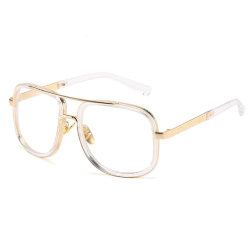 Lunettes de soleil UV400 Double Bridges : protection maximale et clarté des verres transparents