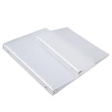【Amplias aplicaciones】 La cubierta de la carpeta es adecuada para diarios de viaje, cuadernos de negocios, escritura, bocetos y dibujos, registros de trabajo, notas de estudio, notas, cuadernos de bocetos, diarios de estado de ánimo y más usos en la oficina, el hogar y la escuela.