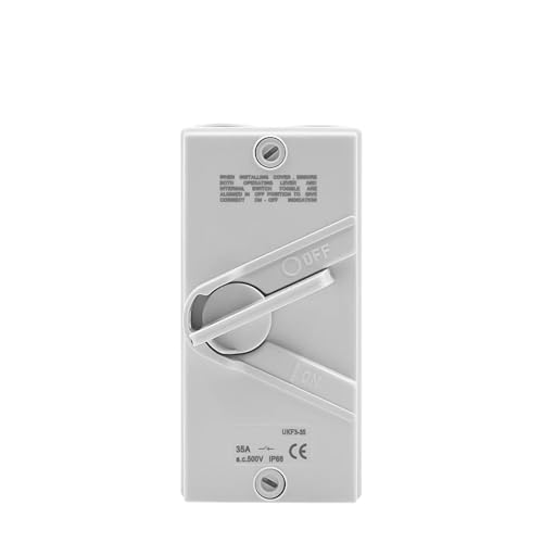 Interrupteur d'isolement étanche IP66 extérieur boîtier sectionneur 63A