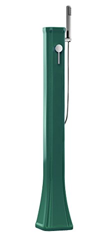Arkema Design Fuente De Jardín Solar Con Mezclador Y Ducha Movil; Fuente En Resina Happy Go Hg140/6016 Verde Oscuro