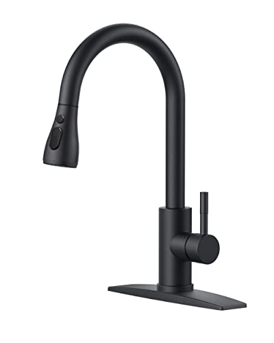 FORIOUS Black Kitchen Faucet with...