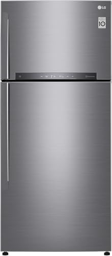 LG GTB744PZHED Frigorifero Doppia Porta, Classe E, 506l, Connettività Wi-fi Con App Thinq, Tecnologia Door & Linear Cooling, Cassetto 0 Gradi, Gestione Umidità, Compressore Smart Inverter, Inox