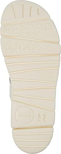 Camper Women's Wedge Sandal, White Natural, 9 | Image 4