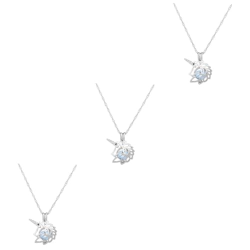 Bijoux en métal HJMMWT et collier d'amour avec pendentif de licorne pour fille