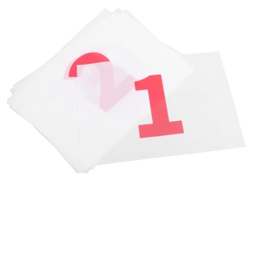 Milisten 10pcs Sports Number Plate Bibs for Running Race Bibs Buckles for Competitors High Visibility for Long Distance Events