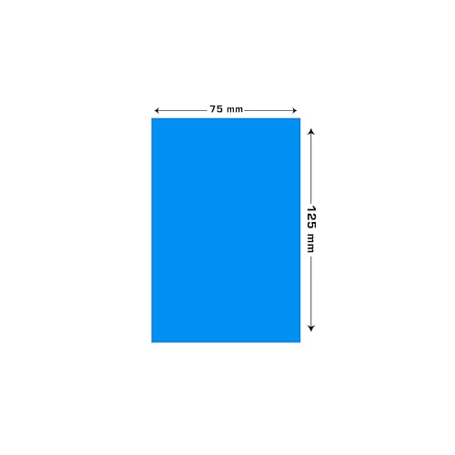 Image of Cubic Prompt Neon Sticky Notes - Pack of 1 | Blue | 10cm x 15cm (4 inchx6 inch) | 100 Sheets Each | Large Self-Adhesive Note Pads for Office | Home | School | to-Do Lists