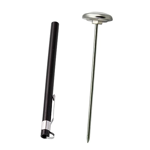 OUNONA 1Pc Mini Stainless Steel Food Thermometer Accurate Coffee Milk Thermometer for Home Use No Battery Required Kitchen Gadget for Yoghurt Soup Jam