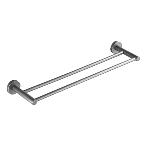 Cintre double pour serviette et étagère murale salle de bain - 2