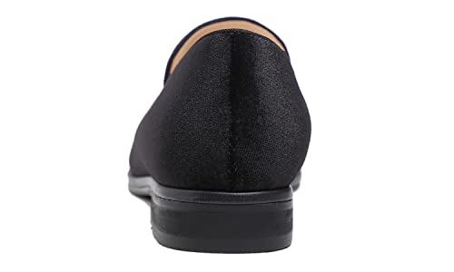 Image of FEVERSOLE Women's Fashion Dress Comfort Low Heel Office Penny Loafer Flats