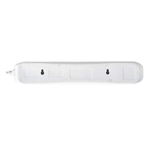 Masterplug Four Socket Surge Protected Extension Lead with Two USB Charging Ports, 2 Metres, 31.5 x 5.5 x 3 cm, White, SRGU4210N-MP Masterplug Four Socket Surge Protected Extension Lead with Two USB Charging Ports, 2 Metres, 31.5 x 5.5 x 3 cm, White, SRGU4210N-MP