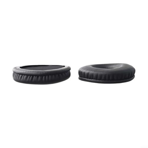 Coussinets de rechange pour écouteurs de 50 mm à 105 mm, cache-oreilles ronds en éponge avec housses en cuir souple, inserts en mousse audio pour améliorer les basses et le confort, pièces – vue 4
