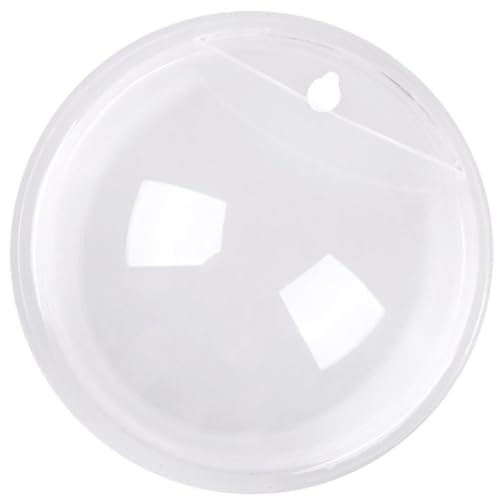 Toyvian Aquarium Transparent Mural en Acrylique Rond, Jardinière Décorative Multifonction et Gain de Place pour Poissons et Plantes à Suspendre Mur, pour...