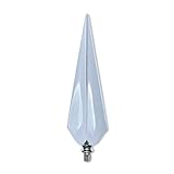 [竿頭 旗用 ネジ式] 日本製 銀色 優勝旗 団旗 応援旗 旗パーツ (三方剣 約16.8cm アルミダイキャスト製)