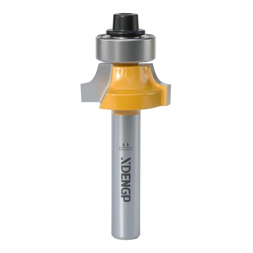Image of Roundover Router Bit 1 /4 Shank, 3 /16 inch Radius Round Over Router Bits, Router Bits Round Over for Edging Forming Rounding Woodworking Cutter