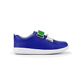 Bobux Kid+ Grass Court Switch_Experten Wanderschuhe aus Leder, Bobux mit austauschbaren Automatikverschlüssen, Blaubeere / Smaragdgrün / Weiß, 27 EU Ancho