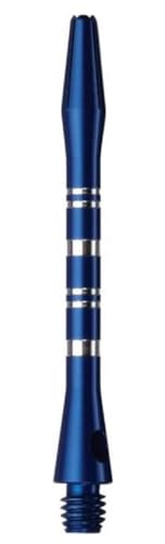 US Darts - Striped Blue Aluminum Shafts - 3 Sets (9 shafts), 2BA Medium Length, AR1 + O'rings