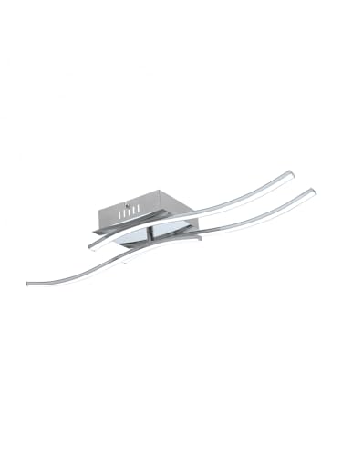 Plafonnier LED moderne de prestige chrome brillant 15W design GL0804
