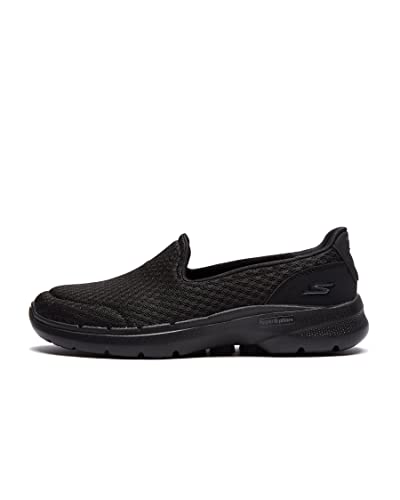 Skechers Go Walk 6 Motley, Slip on Hombre, Black, 43 EU