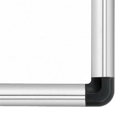 WONDAY - Pizarra blanca magnética 90 x 120 cm con soporte para rotuladores