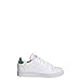 adidas Advantage Tennis Shoe, FTWR White/Green/Core Black, 4 US Unisex Big Kid