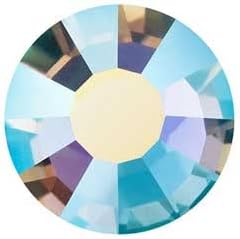 1440 Pieces SS16 Preciosa Viva 12 Flat Back Hotfix 438 11 612, Aquamarine AB