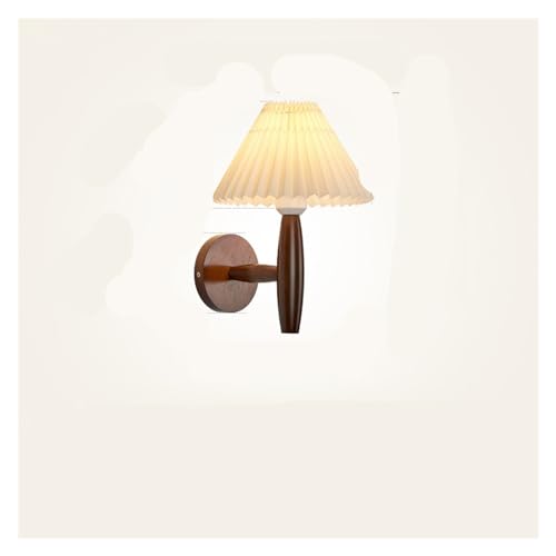 Applique en bois E27 luminaire mural de chevet pour une ambiance de chambre d'hôte moderne