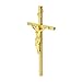 VINETEN Crucifix Wall Cross | Metal Slender Catholic Crosses | Cross Wall Décor for Your Home - 8 Inch