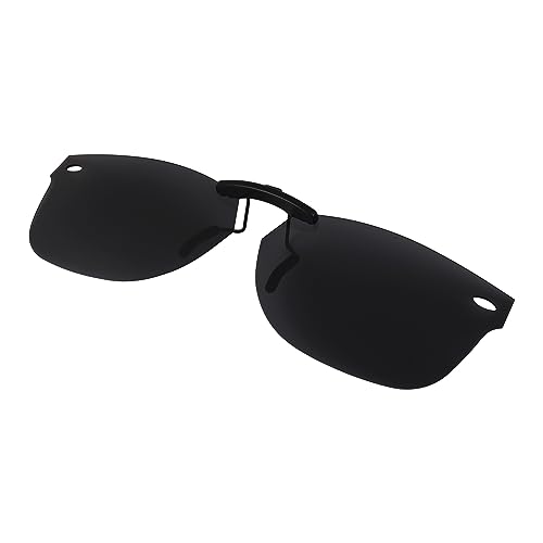 Image of Polarized CLIP-ON Sunglasses for Ray-Ban New Wayfarer RB5184 (RX5184) (Black, 50 X 18)