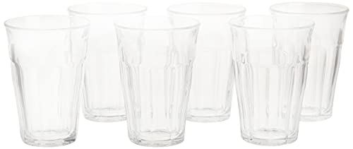 Duralex Made In France Picardie Clear Tumbler, Set Of 6, 12.62 Oz. #TOP1