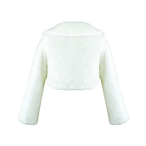 Hcabl Girls Faux Fur Dress Coat Flower Girl Bolero Jacket Princess Cape Winter 1-10… thumb #1
