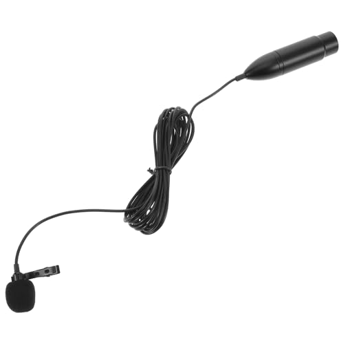 OFFSCH Professional 3-pin XLR Lavalier Mic Wearable Lapel Clip 48v Condenser Sound