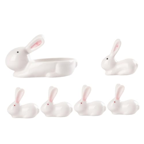 Luxshiny Chopstick Holders Reusable Creative Rabbit Shape Chopstick Rack Kitchen Decor