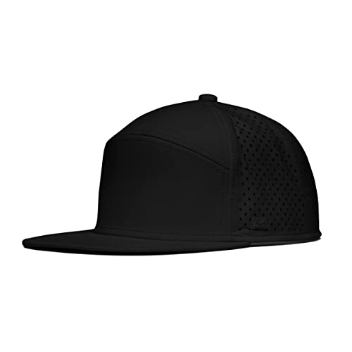 Melin Trenches Hydro, Performance Snapback Hat, Water-Resistant Flat Bill Baseball Cap For Men & Women, Black #TOP11