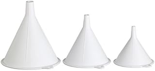 KitchenCraft KCFUNSET Plastic Funnel Set, White, 3 Piece