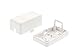 Networx 1-Port Ethernet Keystone Jack Surface Mount Box, Unloaded, White