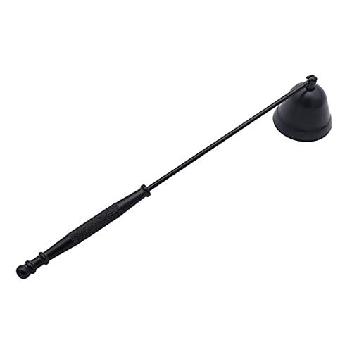 Anawakia Ljussläckare av rostfritt stål ljussläckare ljussläckare med handtag ljusverktyg för ljus veke släckare (svart)