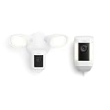 Ring Floodlight Cam Pro with Ring Spotlight Cam Pro, Plug-In White